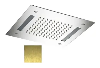 Kundfavorit SB Easy Inbyggd Regndusch 30x30cm PVD Guld med belysning 1208955442