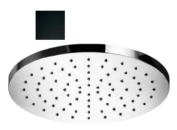 Kampanjpris SB Round Regndusch huvuddusch plast 25 cm Matt Svart 1208955606