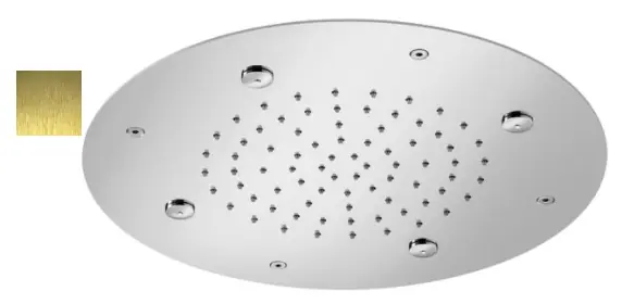 SB Round Mist Inbyggd Regndusch PVD Guld 1208955797 Beställ nu