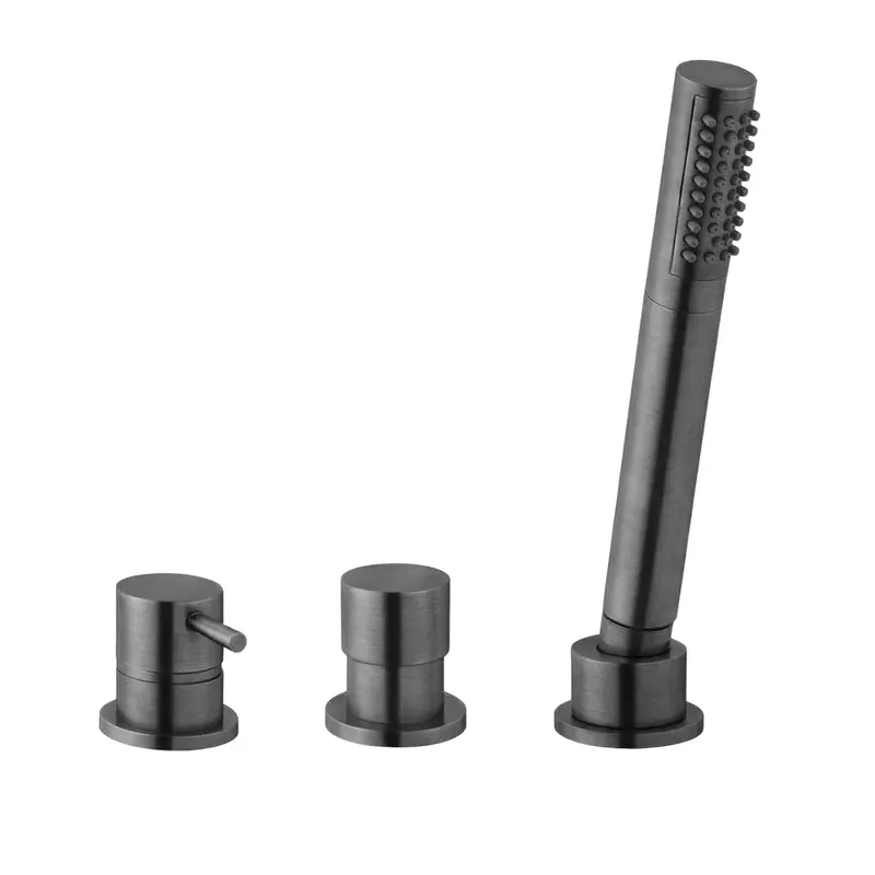 Waterevolution Flow 3-håls Badblandare för Badkarskantmontering PVD Gun Metal T138SBGME Köp online