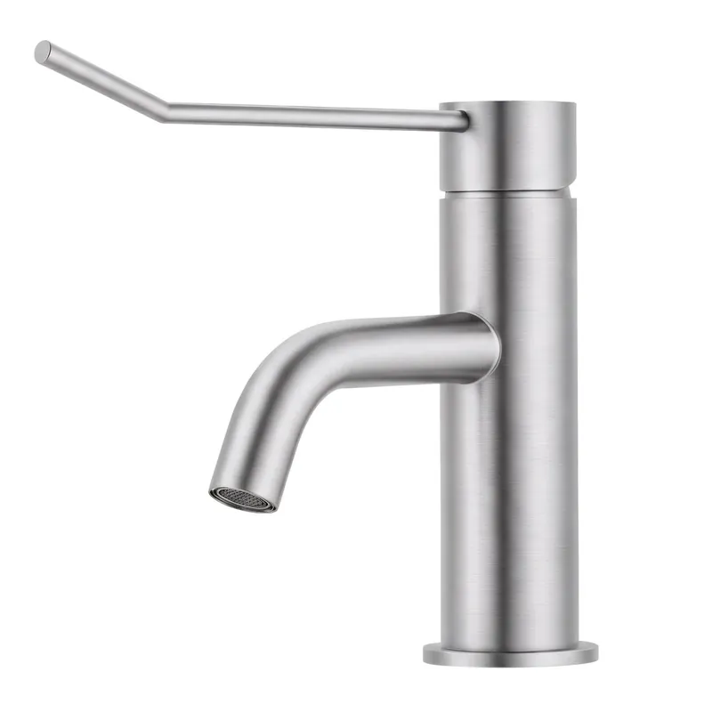 Waterevolution Flow tvättställsblandare inklusive klickplugg rostfritt stål T111IE Sista chansen