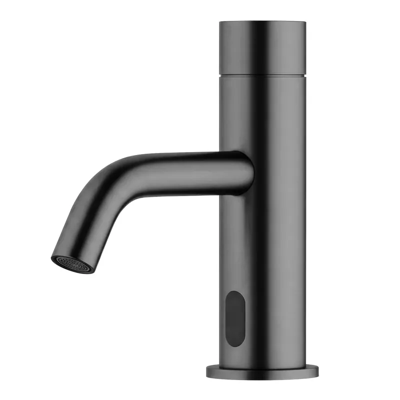Sista chansen Waterrevolution Flow elektronisk tvättställsblandare infraröd batteridriven Gun Metal T110GME