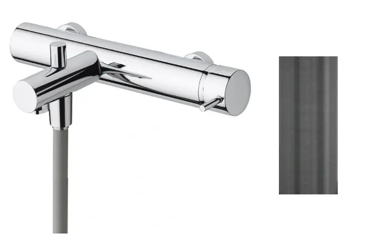 Endast idag Waterevolution Flow badblandare med handduschset PVD Gun Metal T130GME