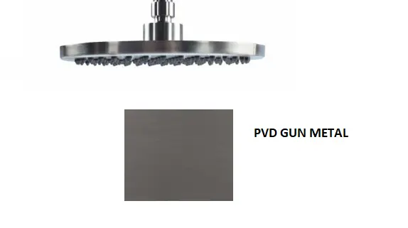 Waterevolution Flow takdusch 250mm PVD Gun Metal T164325GME Trygg betalning