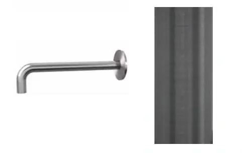 Waterevolution Flow badkarspip 19 cm PVD Gun Metal T167119GME Begränsat erbjudande