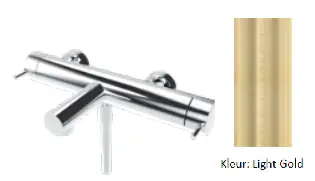 Snabb frakt Waterevolution Flow tvåvägs duschblandare med handdusch PVD Light Gold T130NWGE