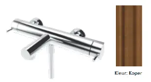 Outlet Waterevolution Flow tvåvägs duschblandare med handdusch PVD Koppar T130NCPE