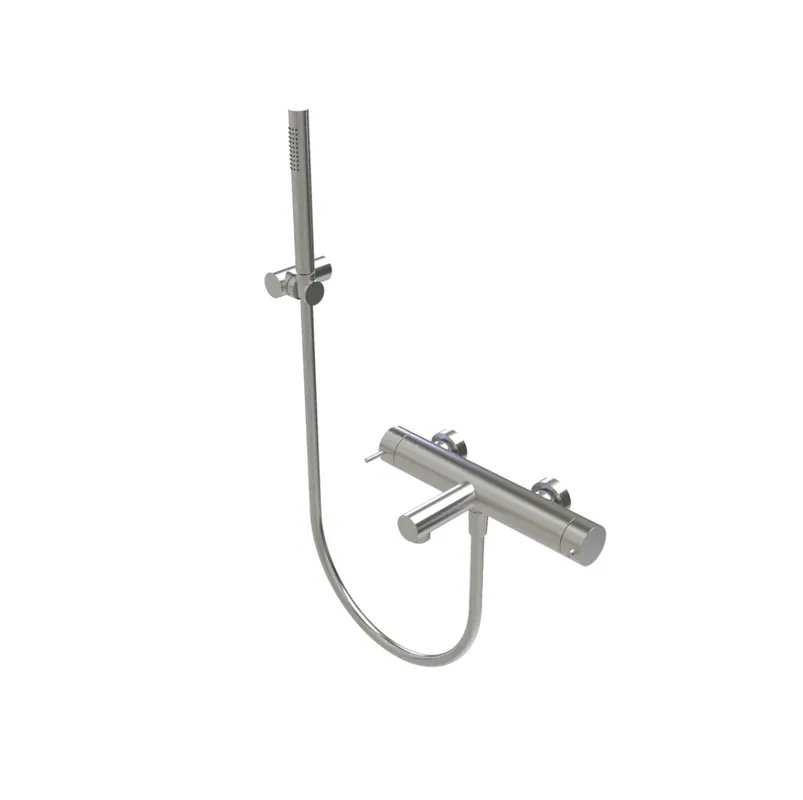 Waterevolution Flow termostatisk tvåvägs duschblandare med handdusch RVS T130TNIE Rabatter