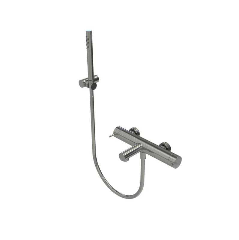 Waterevolution Flow termostatisk tvåvägs duschblandare med handdusch mässing T130TNLE Extra rabatt