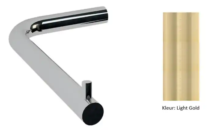Outlet Waterrevolution Flow Toalettrullehållare utan lock PVD borstad ljus guld T130WGE