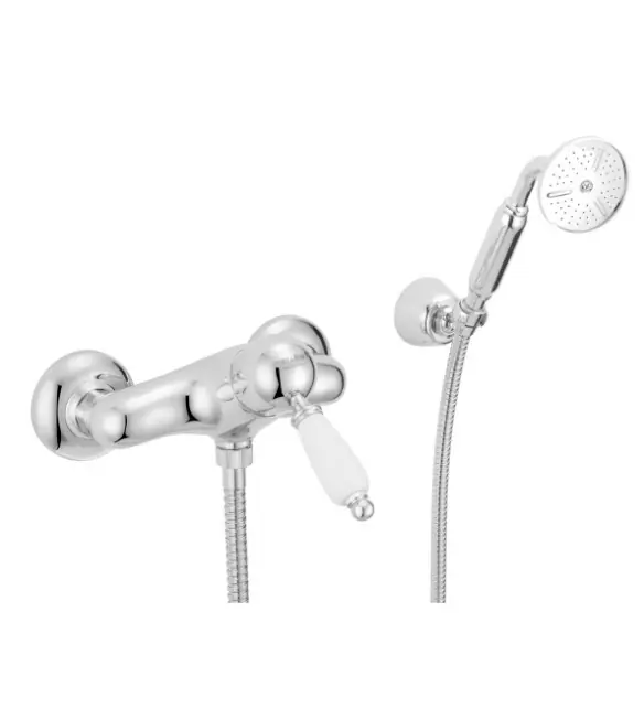 Extra rabatt PB Nostalgisk Duschset med handdusch krom