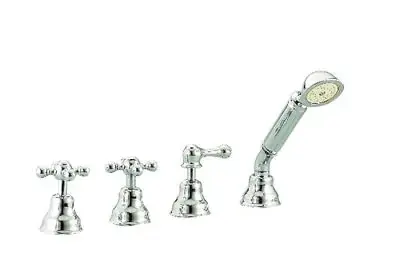 Cisal Arcana Keramisk 4-håls Badblandare badkarsmontering Guld AC00029024 Begränsat erbjudande