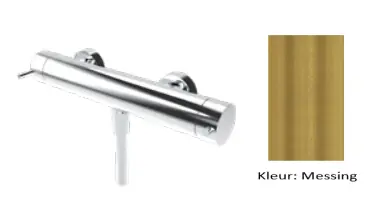 Waterevolution Flow duschtermostat med duschset rund Mässing Natur T140TNRLE Trygg betalning