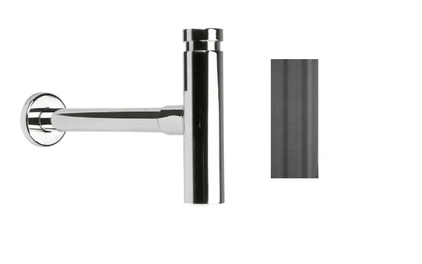 Lågt pris Waterevolution Flow design sifon PVD Gun Metal SIF1GME