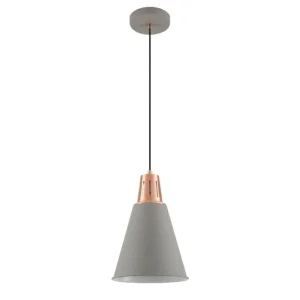 Dekor Gianni stilfull grå kopparhänglampa 22 cm diameter 8051 I lager