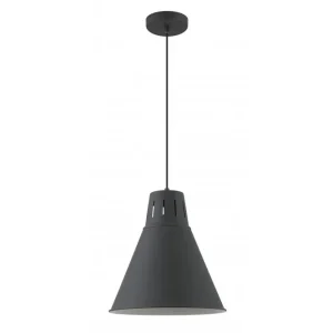 Dekor Gianni stilfull helt svart hänglampa 32 cm i diameter 8136 Begränsad tid