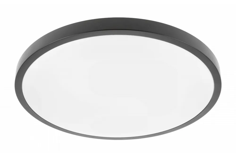Taklampa ATOL LED, Ø400 mm, 4000 K, 32 W, 2560 lm, AC 220–240 V, 50/60 Hz, PF > 0,9, IP54, svart, 3 år 1208962644 Kampanj