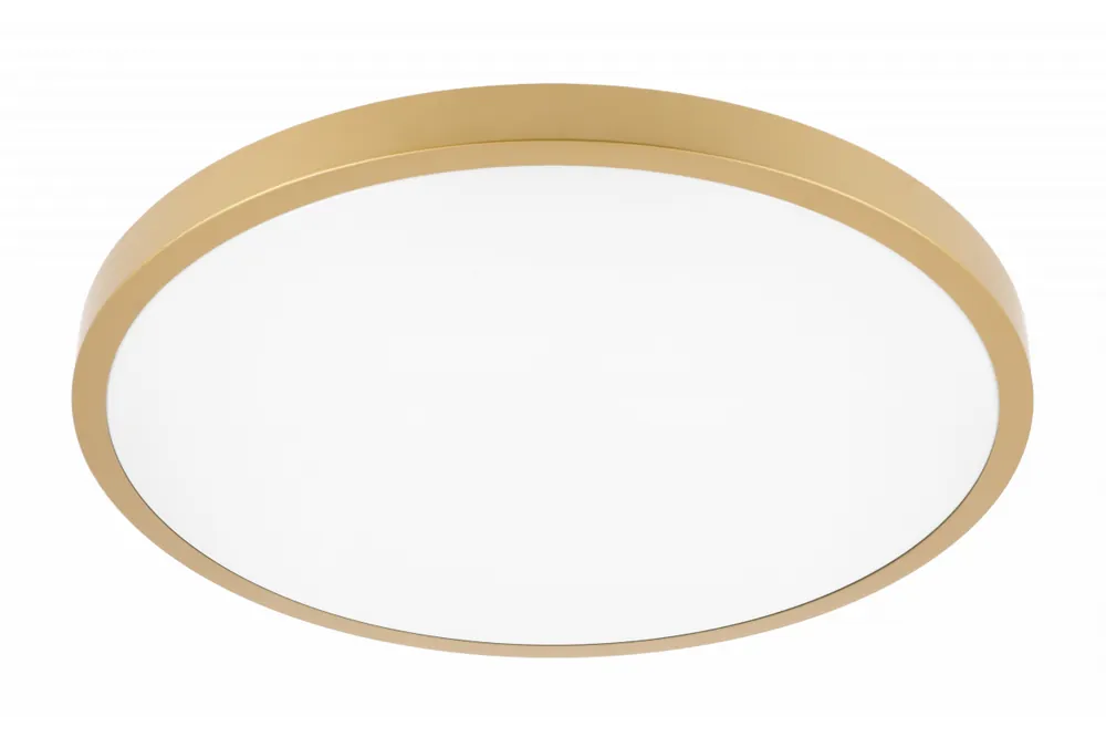Taklampa ATOL LED, Ø400 mm, 3000 K, 32 W, 2560 lm, AC 220–240 V, 50/60 Hz, PF > 0,9, IP54, guld, 3 år 1208962648 Lägg i varukorgen
