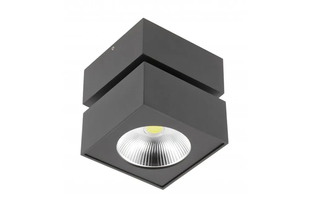 Beställ nu Dekorarmatur LED BIANCO 15W 1500lm AC220-240V 50/60 Hz PF> 0.5 Ra≥80 IP20 IK06.36° 4000K fyrkantig svart. 1208962666