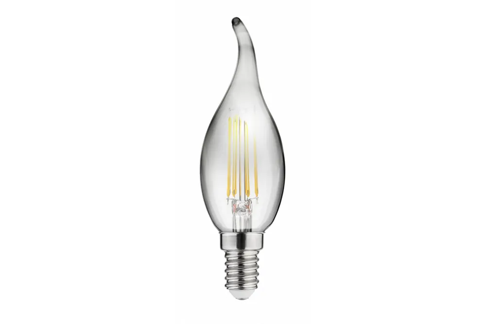 Beställ idag Dekor Lumiere ljus LED-lampa E14 Filament varmvit 2700K Rökglas 35mm