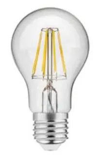 prisnedsättning Decor Lumiere rund LED-lampa E27 Filament kallvitt 4000K Klart glas 60mm