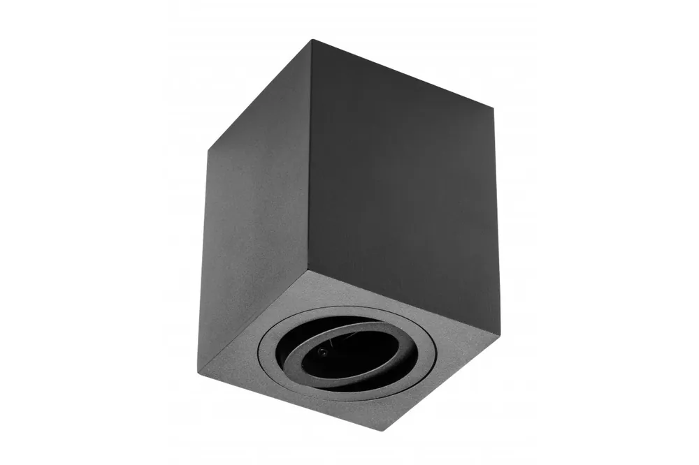 Beställ idag Dekor Lampa yta monterad SENSA aluminium 90x90x115 IP20 max 50W fyrkantigt svart hölje. 1208964006