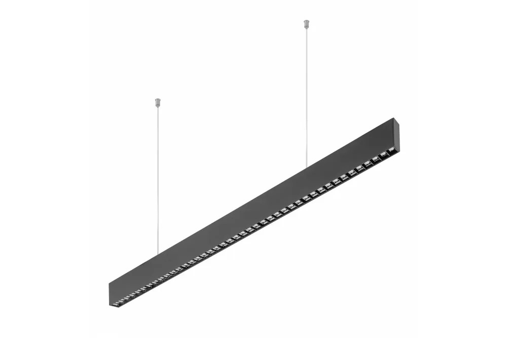 Billig Dekorativ LED-upphängd armatur VILANA 42W (30W+12W) 4000K RA>80 220-240VAC 48/120° UGR<19 120cm svart. 1208963237