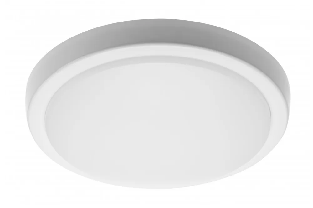 Köp online LED-takarmatur MOON, 18 W, 1 800 lm, AC 180–265 V, 50/60 Hz, PF > 0,5, Ra ≥ 80, IP54, IK08, 120°, 4 000 K, rund 1208963002