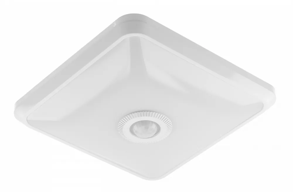 Begränsat antal Taklampa ITALIA LED, fyrkantig, med rörelsesensor, 12 W, 900 lm, IP20, AC 220–240 V, 50/60 Hz, 360°, 4000 K 1208963896