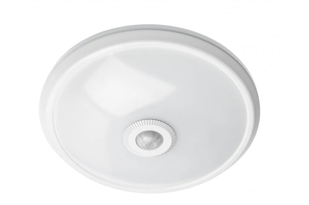 LED-takarmatur ITALIA 16 W med sensor, 1 200 lm, IP20, AC 220–240 V, 50/60 Hz, strålvinkel 360°, neutralvitt, vitt hölje 1208963898 Premium