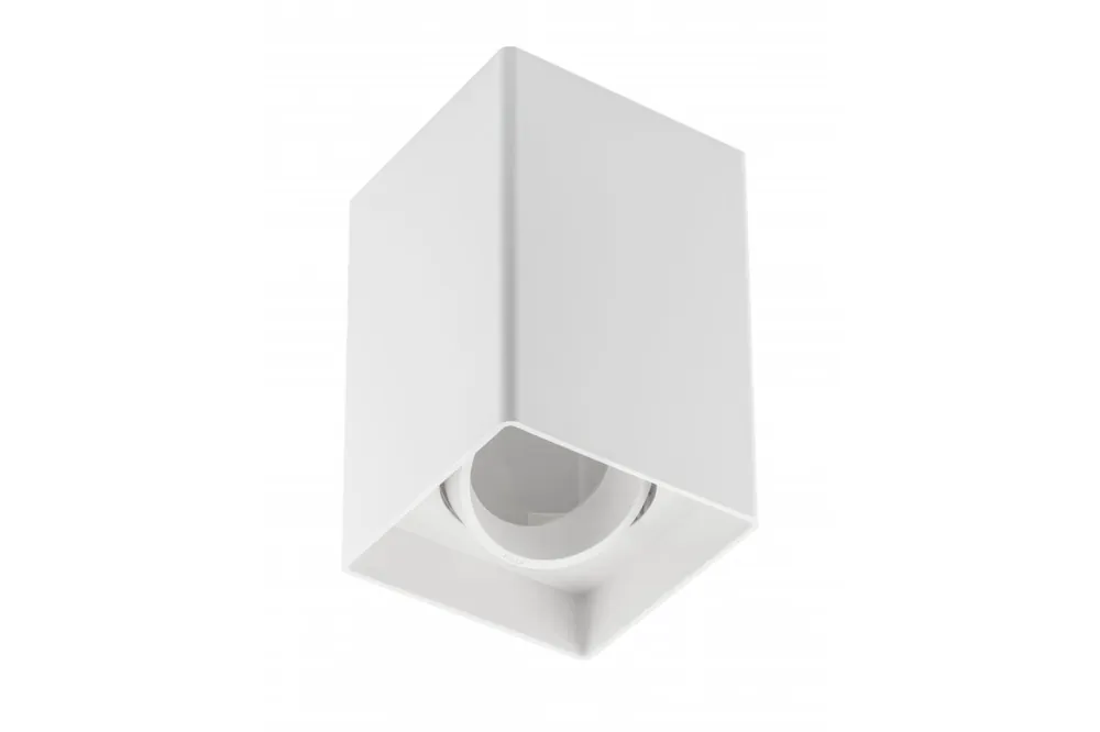 Rea Dekor Taklampa armatur RESTO PC 80x80x125mm IP20 max 20W fyrkantig vit. 1208963988 - Uppsättning av 3