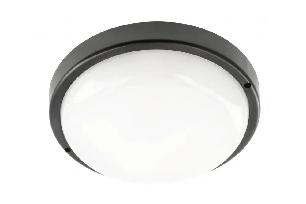 Bästa pris KODO kanalarmatur, LED, 18 W, 1620 lm, 4000 K, AC 180–250 V, IP54, IK08, rund, svart - Uppsättning av 2