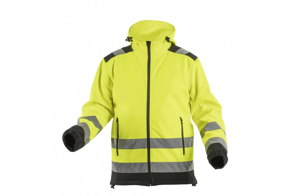 Snabb frakt ARGEN varningsjacka i softshell med huva, gul, storlek L, 1208960799