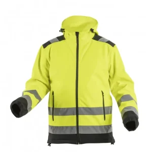 ARGEN varningsjacka i softshell med huva, gul, storlek S, 1208960801 prisnedsättning