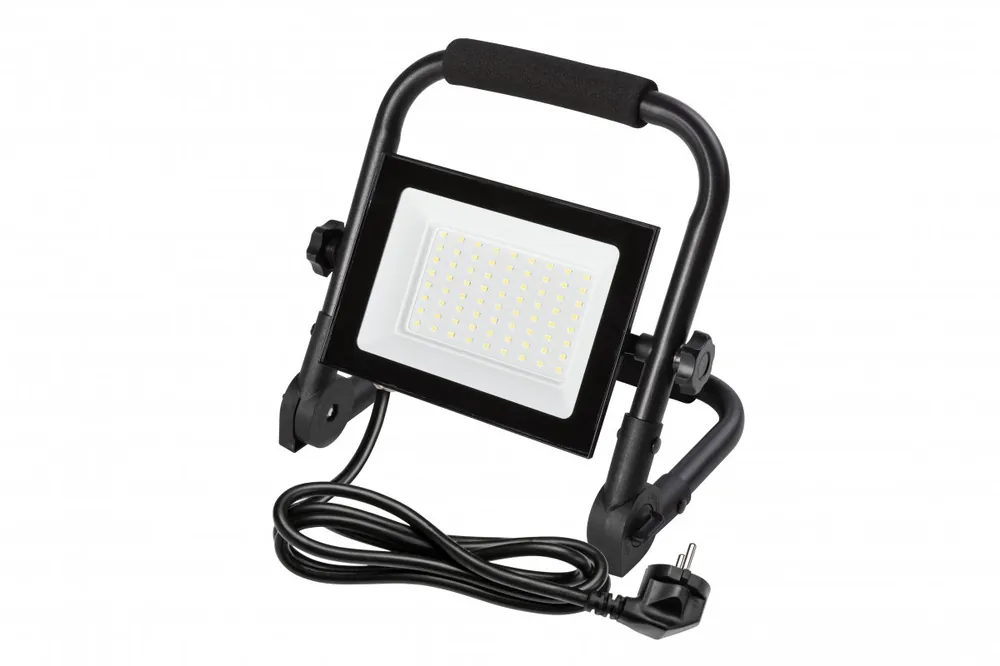 Nedsatt pris NELI Bärbar Strålkastare, LED, 50W, 4500lm, 6400K, AC220-240V, IP65, 1,5m kabel