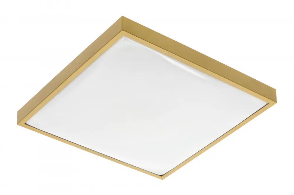 ALTAR LED Taklampa, 295x295mm, 4000K, 24W, 1680lm, AC180-250V, 50/60 Hz, PF>0.5, IP44, Guld färg, 3 års garanti. Kundfavorit