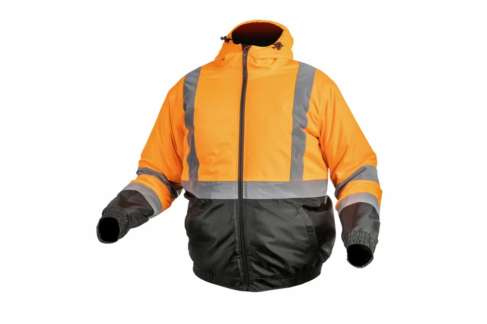 OKER isolerad varningsjacka, bomberorange, storlek L, 1208961015 Säker betalning