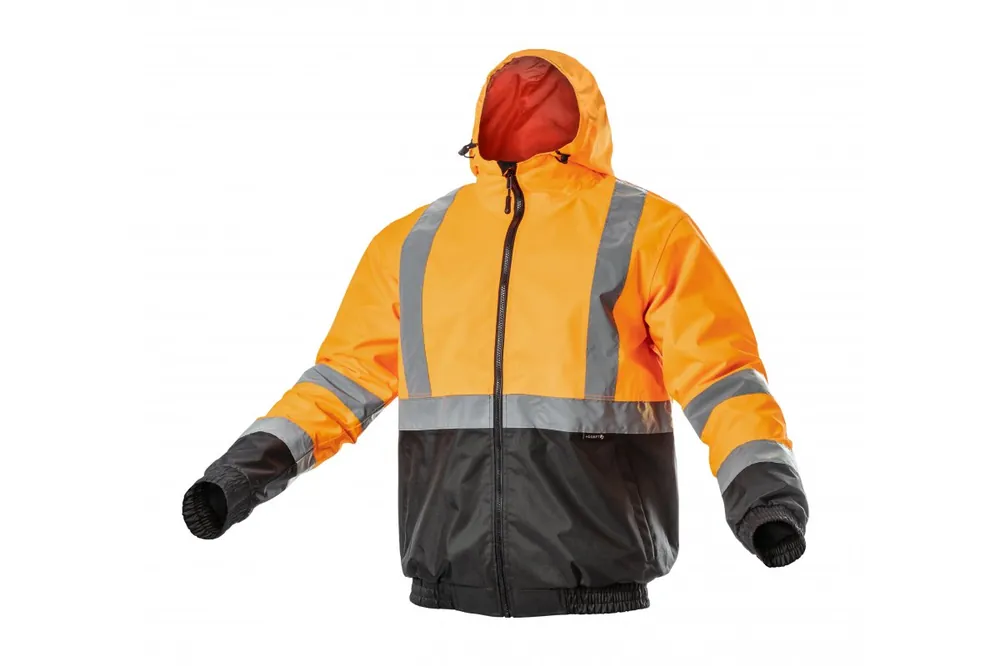 Populär NIMS regnjacka med hög synlighet, orange, storlek L (52), 1208961068