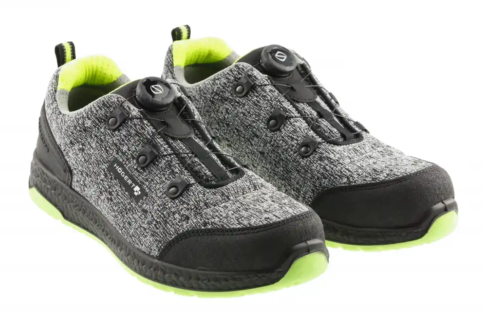 KEMNITZ skyddsskor LACE SYSTEM S1PS SR FO grå melange/grön 42 Erbjudande