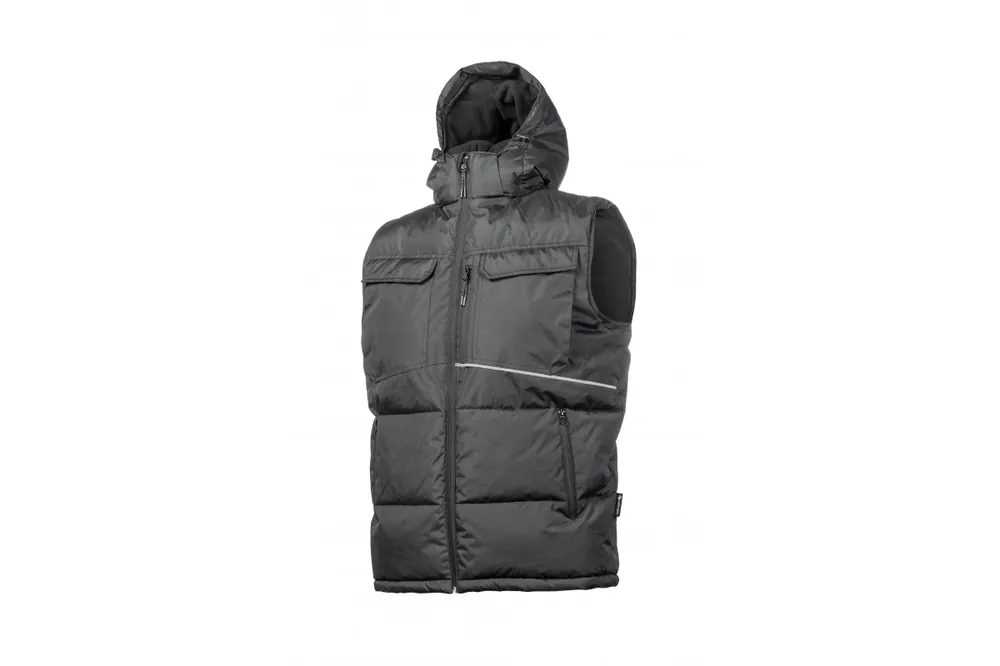 Köp nu BORGER Isolerad väst med huva, svart, 3XL (58)