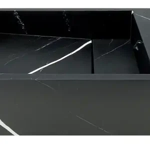 Rea Solid-S Marble solid surface handfat B40xD22xH10cm marmor matt svart höger utan kranhål 1208954635