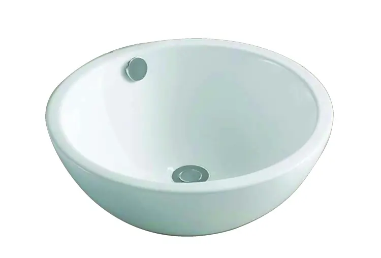 OUTLET Blusani Cera keramisk påbyggnadshandfat 44 cm, glansvit BC204503 Extra rabatt