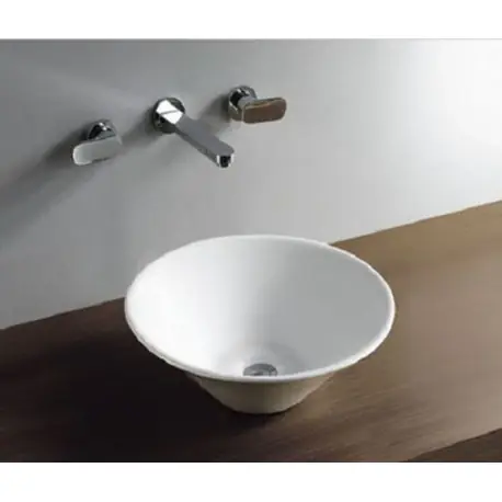 OUTLET Blusani Cera Rund handfat 42x42x15 cm vit BS204405 Begränsat erbjudande
