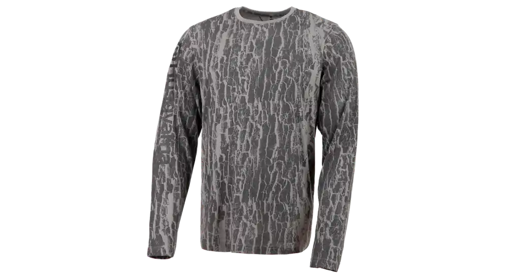 Rabatter Husqvarna XPLORER T-shirt barkmönstrad kamouflage, långärmad