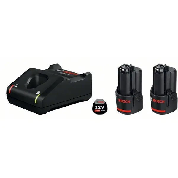 Bosch 12V 2x2AH med GAL 12V-40 Billigare