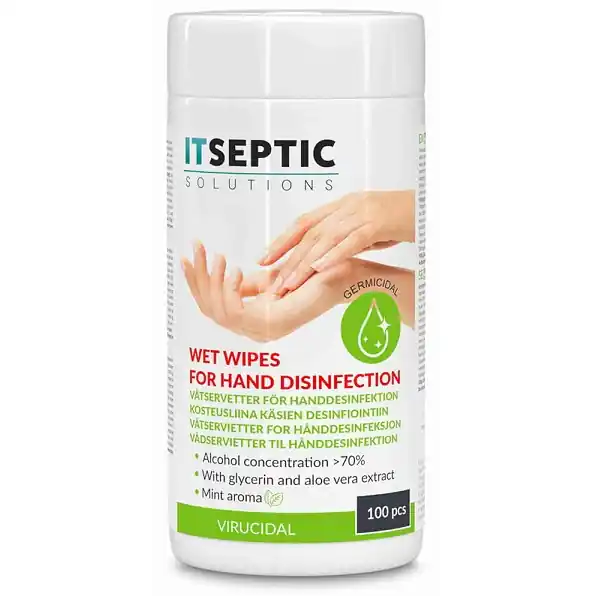 ITseptic Våtservetter Aloe Vera mint 70% Rabatter