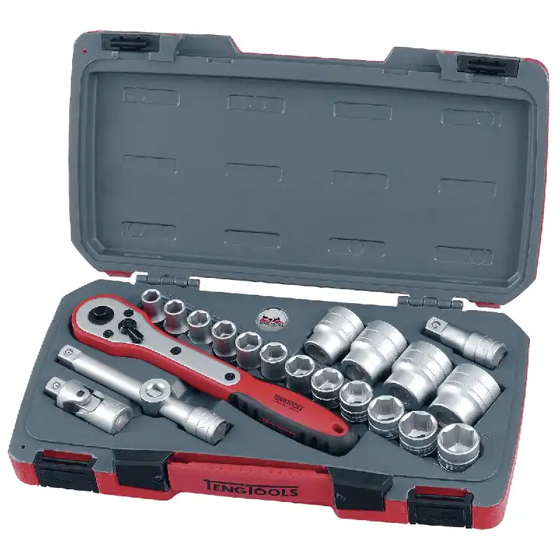 Hylsnyckelsats 1/2" Teng Tools T1221 – 21 delar Erbjudande