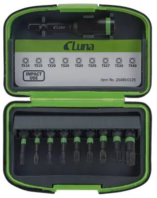 Bitssats 10 delar Impact Torx Snabb leverans