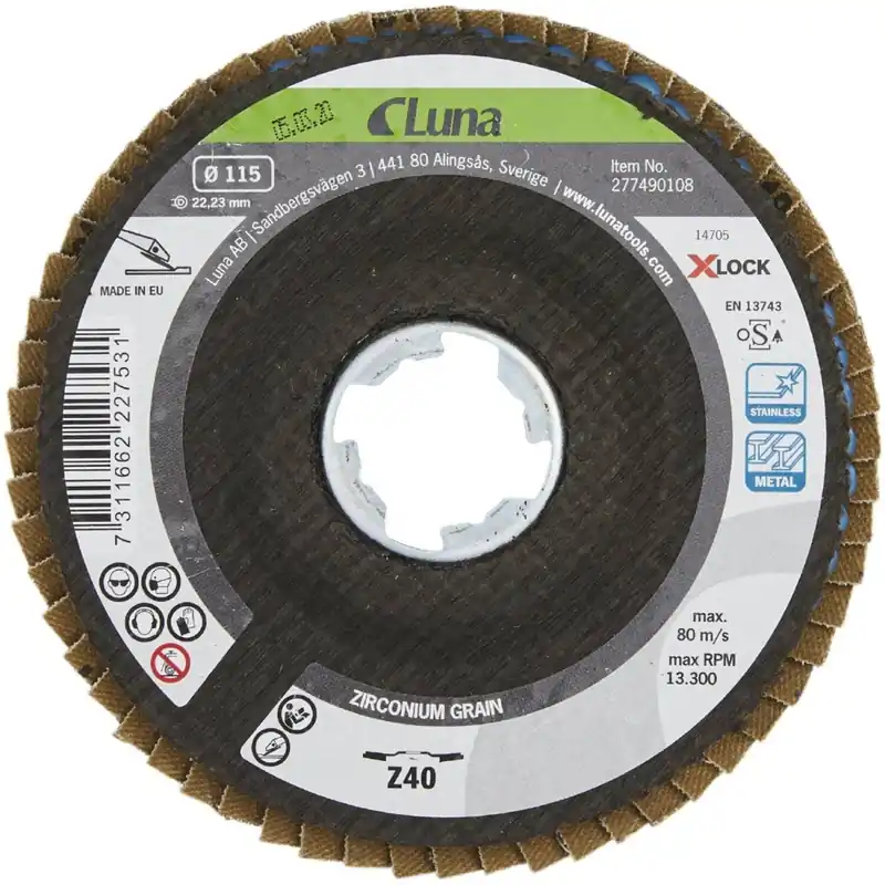 Lamellrondell X-lock P40 115mm Fynd