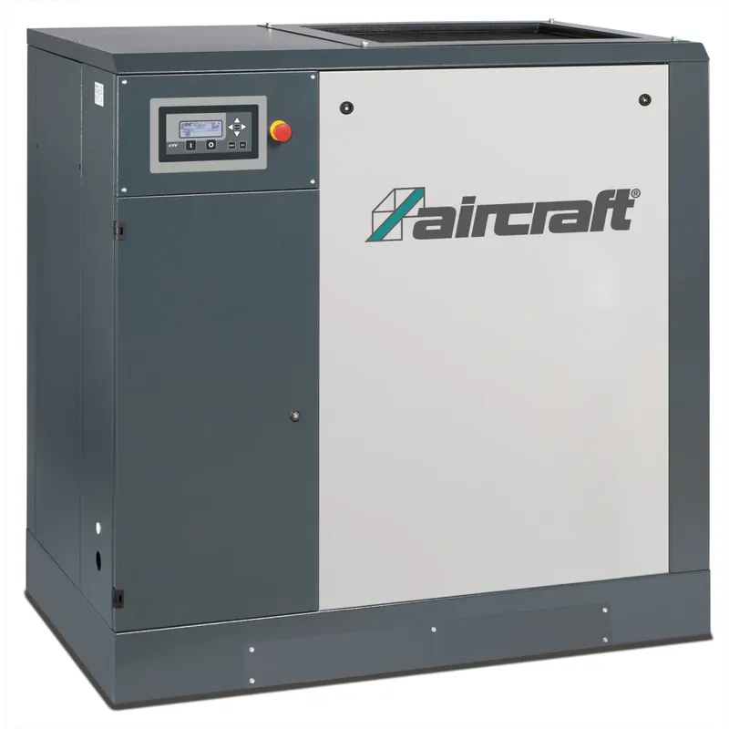 Premium Skruvkompressor med ribbad remdrift (golvmontering) A-PLUS 38-10